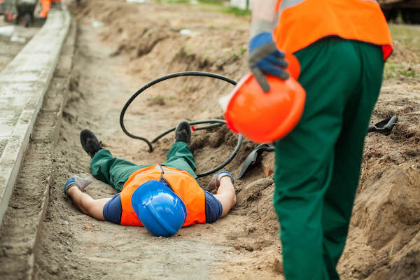 Electrocuted Man Laying On The Ground