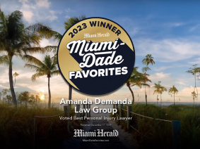 News Event Amanda Demanda Injury Lawyers Crowned Miami-Dade's Favorite Injury Lawyer