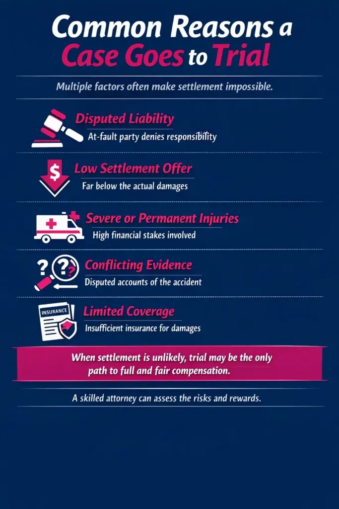 Reasons for trial over settlement