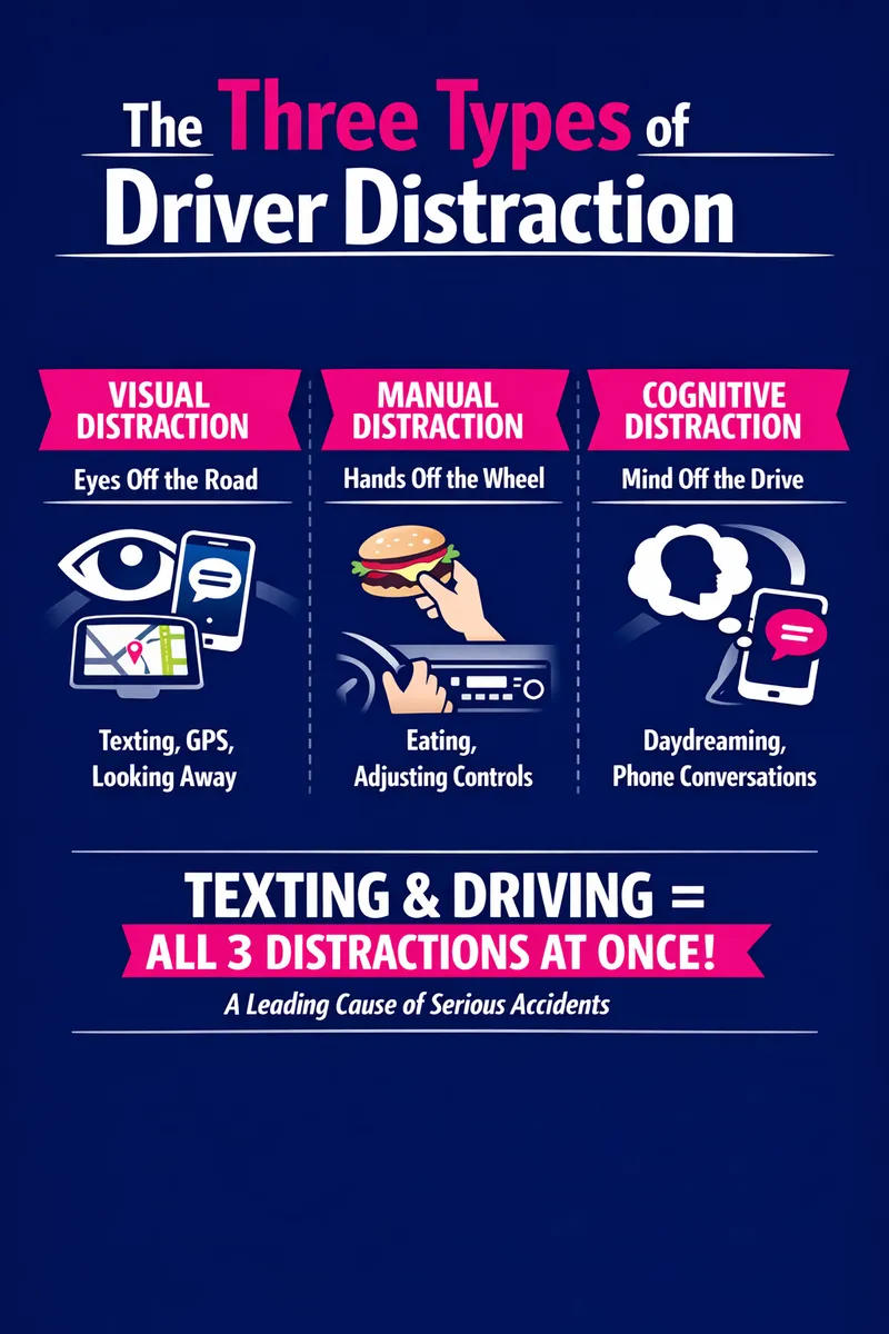 The Three Types of Driver Distraction